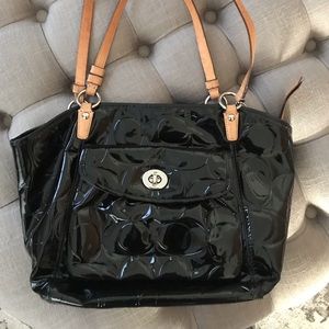 Patten Leather Coach Handbag